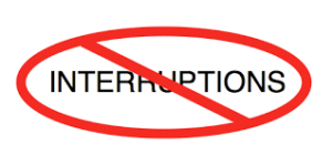 No Interruptions